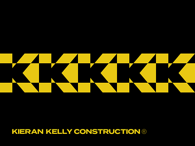 Kieran Kelly Construction pattern exploration branding clean construction contemporary design flatlogo illustrator logo logomark logotypew mark minimal modernism monogram pattern patterndesign swiss timeless vector wordmark