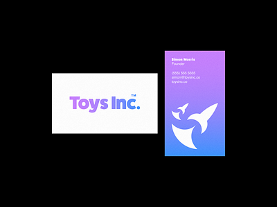 Toys Inc. Business Card brand brandidentity branding businesscard businesscarddesign businesscards clean design flatlogo identitydesign illustrator logo logomark logotype mark minimal minimallogo modernism timeless vector