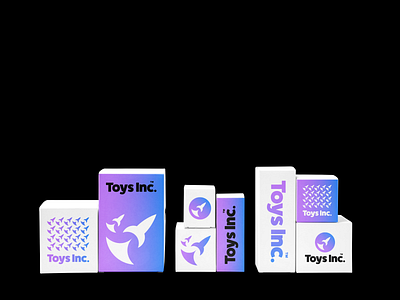 Packaging mocks for Toys Inc.