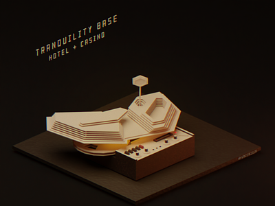 Tranquility Base Hotel & Casino Isometric Low Poly by Santiago Valencia on  Dribbble