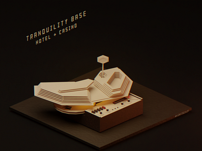 Tranquility Base Hotel & Casino Isometric Low Poly 3d 3dblender 3dblendered arcticmonkeys art blender blender3d cdcover cycles cyclesrender isometric lowpoly lowpolyart music procreate tranquilitybasehotelandcasino