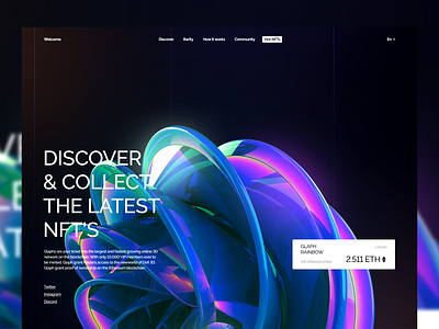 NFT | UI/UX Landing page