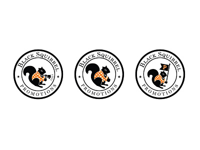 Black Squirrel Promotions Logos logo