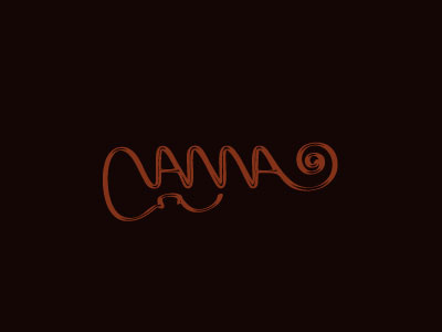 Vanna logo music typography violin