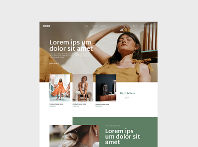 Fashion Website Concept eshop fashion ui website