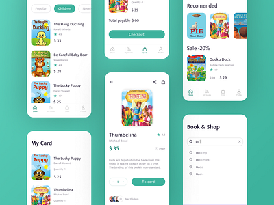 Book store app app book books child children design figma ios ui ui design ux ui