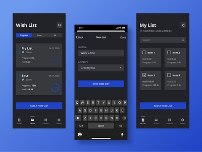 My List app design figma ios task tasks typography ui ui design ux ui