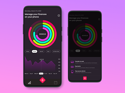 Application for accounting your finances accounting for money accounting your finances app charts design distribution of finance distribution of finance figma finance ui design ux ui wallet