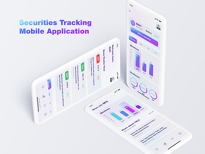 Securities Tracking Mobile Application cripta currency figma ui design ux ui