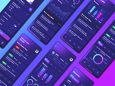 Securities Tracking Mobile Application app currency currency exchange design figma securities ui design ux ui