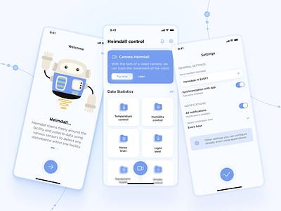 Mobile application for remote control of the Heimdall robot car