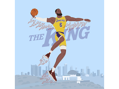 NBA Illustration #1 The King