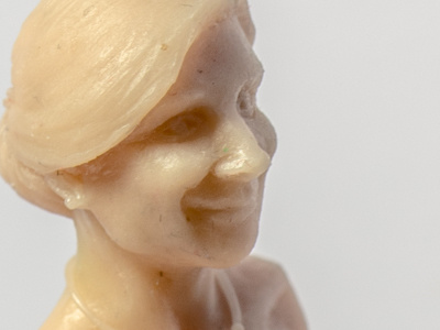 2015-08-22: JN & Nath WIP figure miniature modelling portrait sculpture