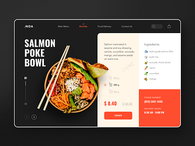 Food Delivery Concept delivery delivery service food food delivery landing page ui design ux design web design