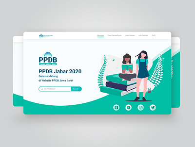 UI Design PPDB Jabar design ui web