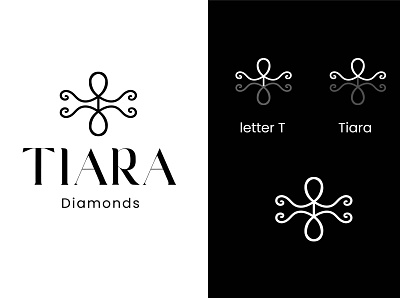 Tiara diamonds branding design graphic design identity logo logotype typography