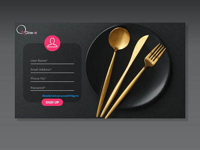 Sign Up Page UI Design