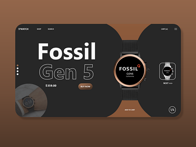 Ecommerce Website UI Design (S'Watch)