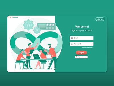 login page ui design