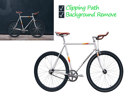 Bicycle Background Remove by Clipping Path