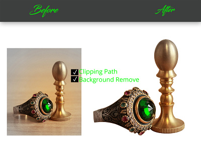 Ring Background Remove by Clipping Path