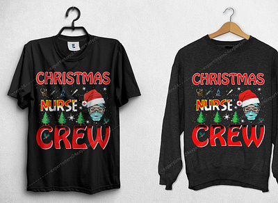 Christmas Nurs crew T-shirt Design christmas t shirt christmas trees chritsmas t shirt design t shirt design maker