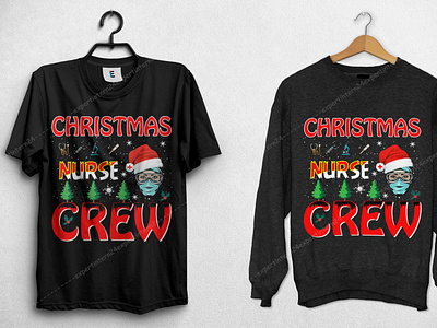 Christmas Nurs crew T-shirt Design