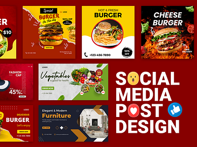I will design social media facebook instagram posts stories cove design graphic design