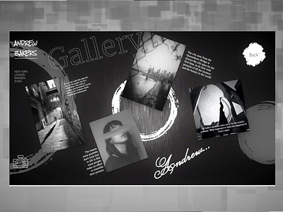 Balck & White Photographer Portfolio Concept blackandwhite concept landingpage photographer photography portfolio portfolio design portfolio template template uiux webdesign website