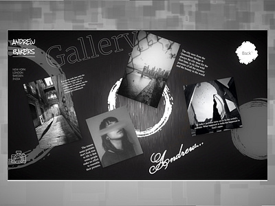 Balck & White Photographer Portfolio Concept