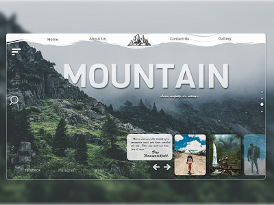 Nature & travel Website Concept ⛰️🥾