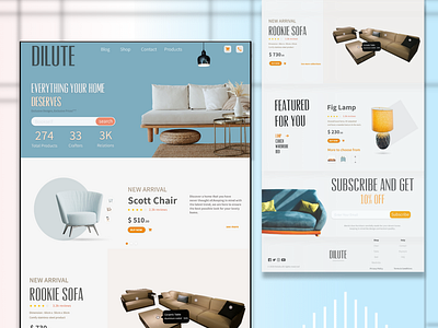 E-commerce Landing page