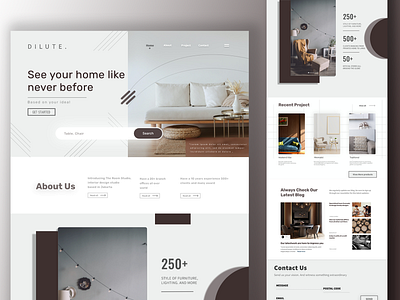 Furniture Landing Page 🪑