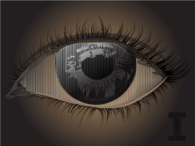 I speak with my eyes eye illustration typography vector