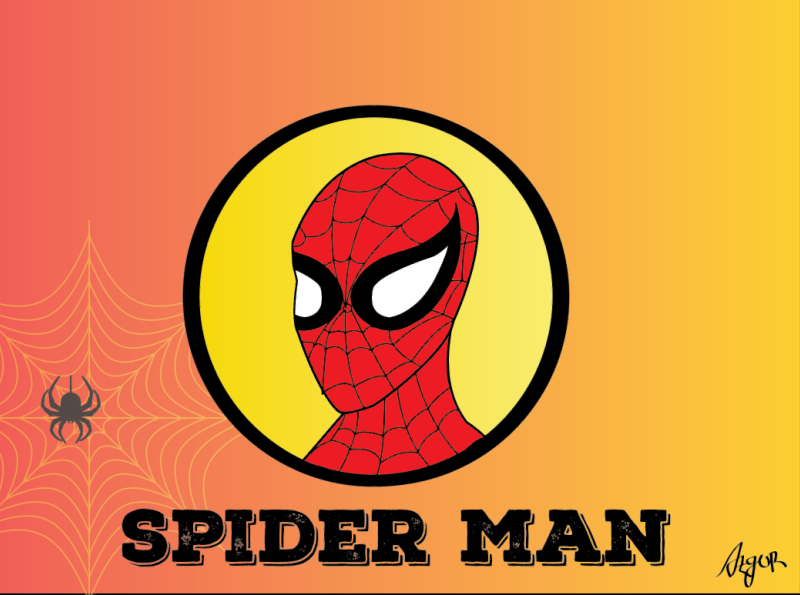 spiderman head logo