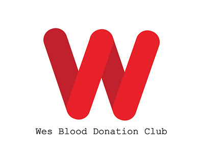 Wes Blood Donation Club logo art branding design graphic design illustration illustrator logo ui ux vector