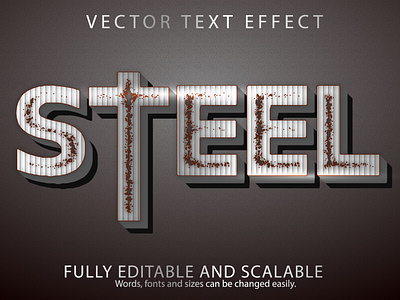 still vector text effect