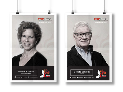 2015 TEDxUTSC - Speaker Posters branding graphic design phoenix poster tedx utsc