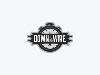 Down To The Wire - Logo blog branding graphic design logo sports