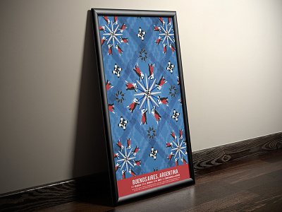 Buenos Aires Pattern Poster argentina buenos aires city gaucho mate mockup obelisk pattern poster tango