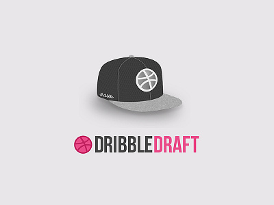 Welcome! basketball cap draft drafted dribbble hat illustration invitations invites nba new welcome