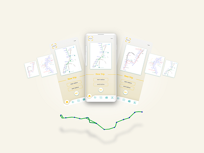 Home page animation app branding design icon illustrator maps mobile mockup subway typography ui ux