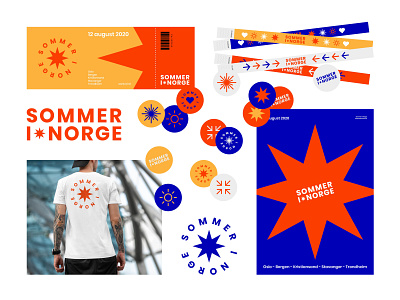 Sommer i Norge - Festival brand design branding festival icon logo logo design logotype minimal music poster stickers symbol type typography visual identity