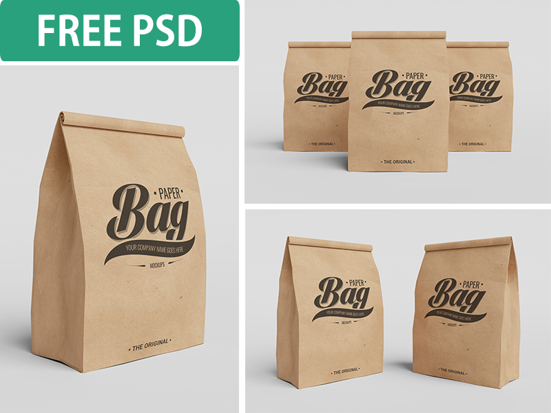 Download Paper Bag PSD Mockups (FREE PSD) by Mhd Muradi on Dribbble