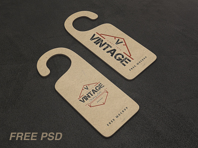 Vintage Label Psd Mockups (FREE PSD) branding clothing design free freebie graphic label logo mockup mockups tag vintage
