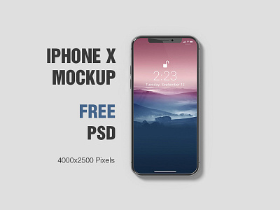 Free iPhone X PSD Mockup app design free freebbble freebie graphic design iphone iphonex mockup psd showcase ui design