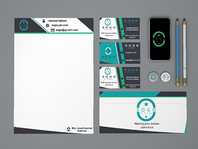 Business card and latterhead design letterhead stationary logodesign