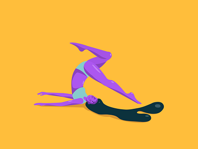 Clumsy swimmer ai clumsy figma figma design girl hello dribbble illustration jumper my first shot swimmer swimwear vector illustration woman