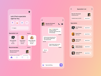 Beauty app concept