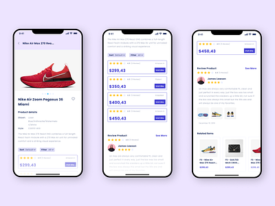 Shopping app product page